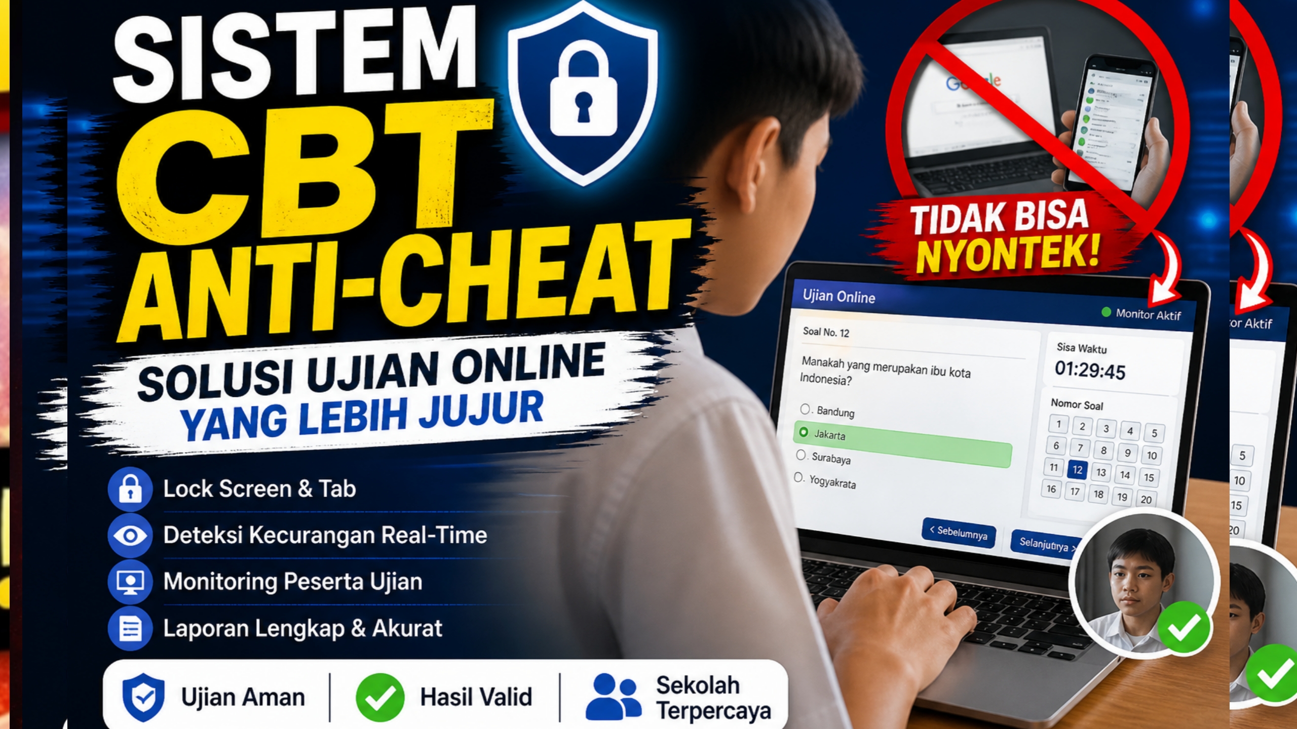 Aplikasi CBT Anti Cheat (Launch-Ready)
